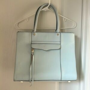 Rebeccaminkoff tote bag, 100% genuine leather exterior, fabric inside